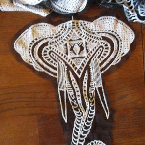 15" Embroidered "GANESHA ELEPHANT " Applique ****20 pc ****LOT****